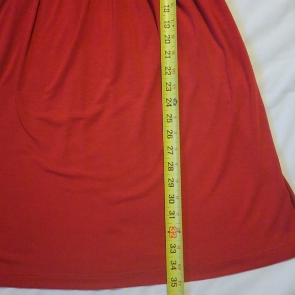 Maurices Red Cocktail Dress with Beaded Neckline XS - Picture 6 of 6